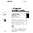 SONY MDXC6500RX Manual de Usuario