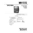 SONY WM-FX113 Manual de Servicio