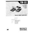 SONY RM-80 Manual de Servicio