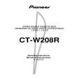 PIONEER CT-W208R/SFXJ Manual de Usuario