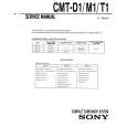 SONY CMTT1 Manual de Servicio