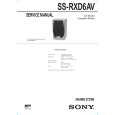 SONY SSRXD6AV Manual de Servicio