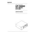 SONY UPK-8800SC Manual de Servicio