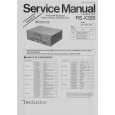 TECHNICS RS-X320 Manual de Servicio