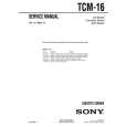 SONY TCM16 Manual de Servicio