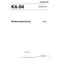 KENWOOD KA-94 Manual de Usuario