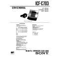 SONY ICF-C703 Manual de Servicio
