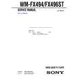 SONY WMFX494 Manual de Servicio