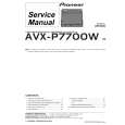 PIONEER AVX-P7800WES Manual de Servicio