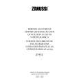 ZANUSSI Z931VGX/1 Manual de Usuario