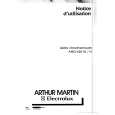 ARTHUR MARTIN ELECTROLUX AHO620W Manual de Usuario