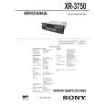 SONY XR-3750 Manual de Usuario