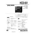 SONY HCD551 Manual de Usuario