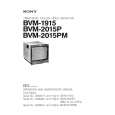 SONY BVM-2015P Manual de Servicio