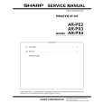 SHARP AR-PE2 Catálogo de piezas