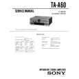 SONY TA-A60 Manual de Servicio