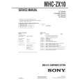 SONY MHCZX10 Manual de Servicio
