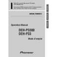 PIONEER DEH-P3300/XM/UC1 Manual de Usuario