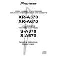 PIONEER XR-A370GR/KUCXJ Manual de Usuario