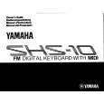 YAMAHA SHS-10 Manual de Usuario