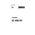ZANUSSI ZC4400W3 Manual de Usuario