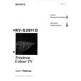 SONY KVS2911D Manual de Usuario