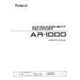 ROLAND AR-1000 Manual de Usuario
