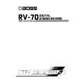 BOSS RV-70 Manual de Usuario