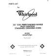 WHIRLPOOL SF300PSPW0 Catálogo de piezas