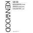 KENWOOD GE56 Manual de Usuario