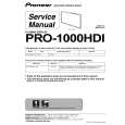 PIONEER PRO-1000HDI/LUCXC Manual de Servicio
