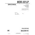 SONY MDR301LP Manual de Servicio