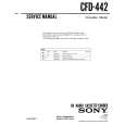 SONY CFD-442 Manual de Servicio