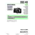 SONY DSC-H3 LEVEL3 Manual de Servicio