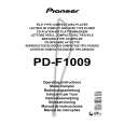 PIONEER PD-F1009/MY Manual de Usuario