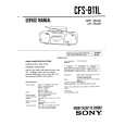 SONY CFS-B11L Manual de Servicio