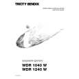 TRICITY BENDIX WDR1240W Manual de Usuario