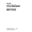 SONY CCU-900 Manual de Usuario