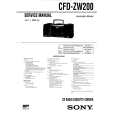 SONY CFDZW200 Manual de Servicio