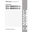 PIONEER DV-989AVI-G Manual de Usuario