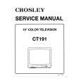 CROSLEY CT191 Manual de Servicio