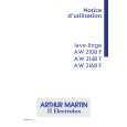 ARTHUR MARTIN ELECTROLUX AW2168F Manual de Usuario