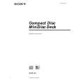 SONY MXDD3 Manual de Usuario