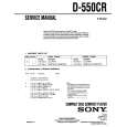 SONY D-550CR Manual de Servicio