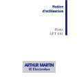 ARTHUR MARTIN ELECTROLUX AFT641W1 Manual de Usuario