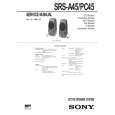 SONY SRSA45 Manual de Servicio