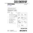 SONY CXSSW2016F Manual de Servicio