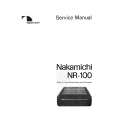 NAKAMICHI NR-100 Manual de Servicio