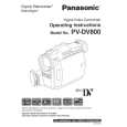 PANASONIC PVDV800 Manual de Usuario