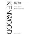 KENWOOD SM-230 Manual de Usuario